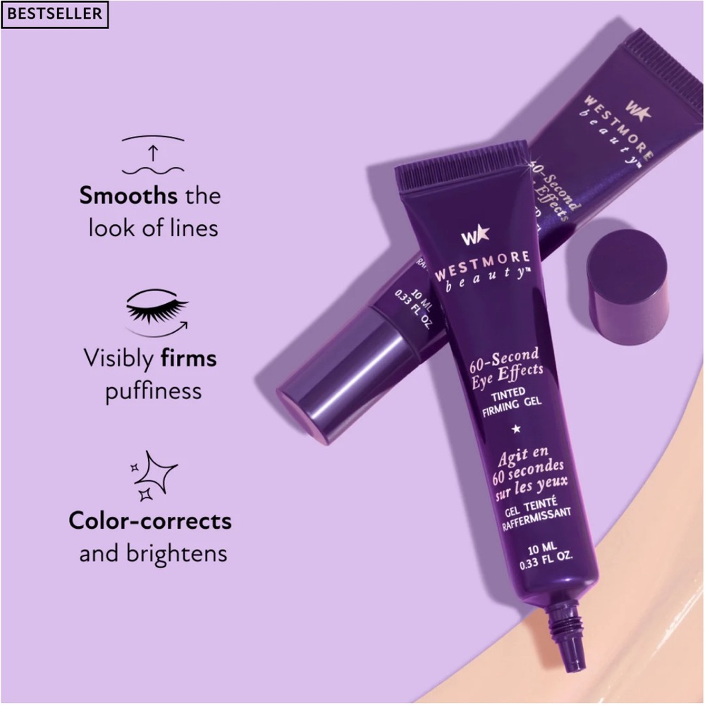 Westmore Beauty 60-SECOND EYE EFFECTS. Tinted firming gel. Light to medium. New